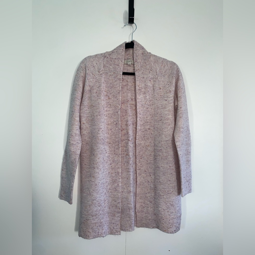 Loft Lavender Flecked Cardigan